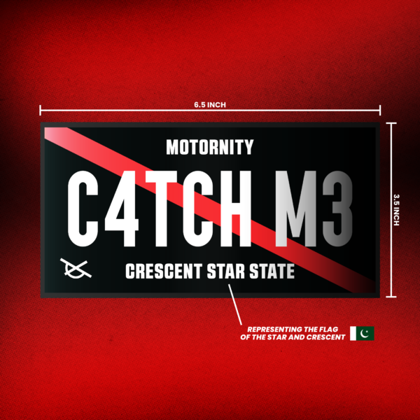 C4TCH M3 License Plate