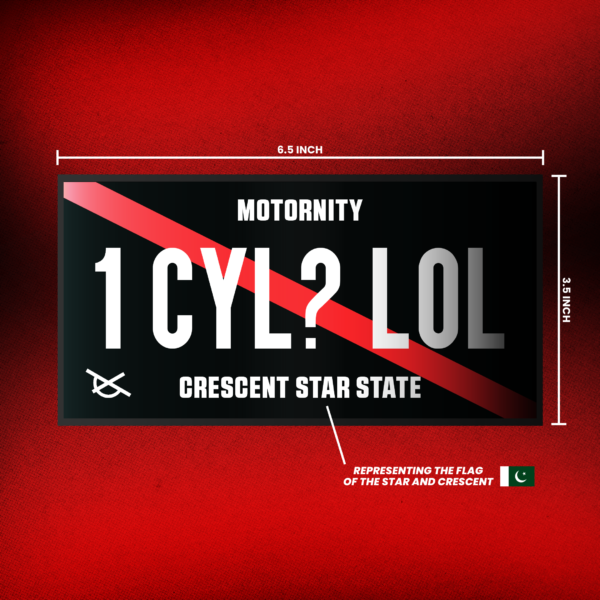 8.2 – 1C 1 Cylinder? License Plate