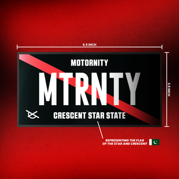 MTRNTY License Plate